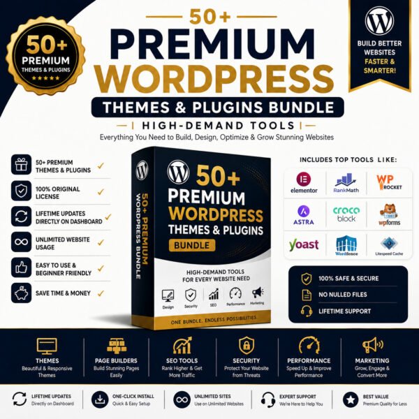 50+ Premium themes & Plugins bUndle 50+ Premium WordPress Themes & Plugins Bundle | High-Demand Tools