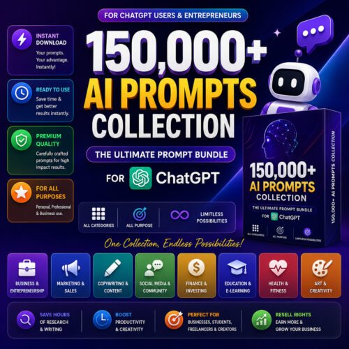 AI Prompts Bundle | 1000+ ChatGPT, Marketing, Business & Content Prompts